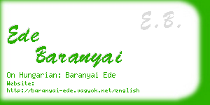 ede baranyai business card